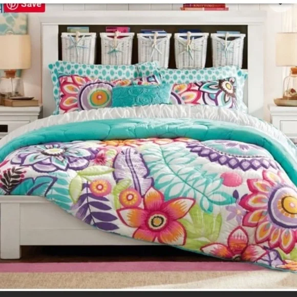 Pottery Barn Teen Floral Pillow Shams m7. - Picture 2 of 10